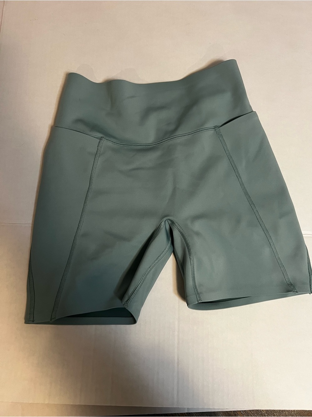 Nike Sage Green High-Rise Bike Shorts